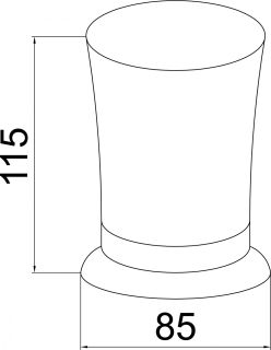 Стакан Boheme Imperiale золото 10412
